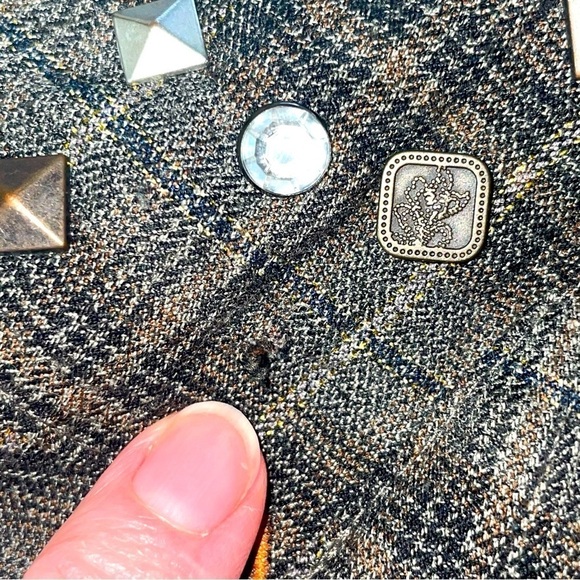 BKE Military-Style Bomber Jacket – Gray & Yellow  Size: Small - Picture 12 of 14